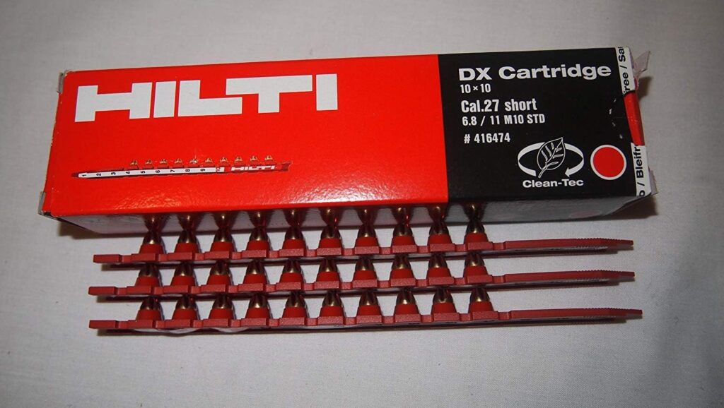 HILTI DX Cartridge RED 6.8/11 M10 STD 27 Cal. Short #416474 ANSI A10.3-2006