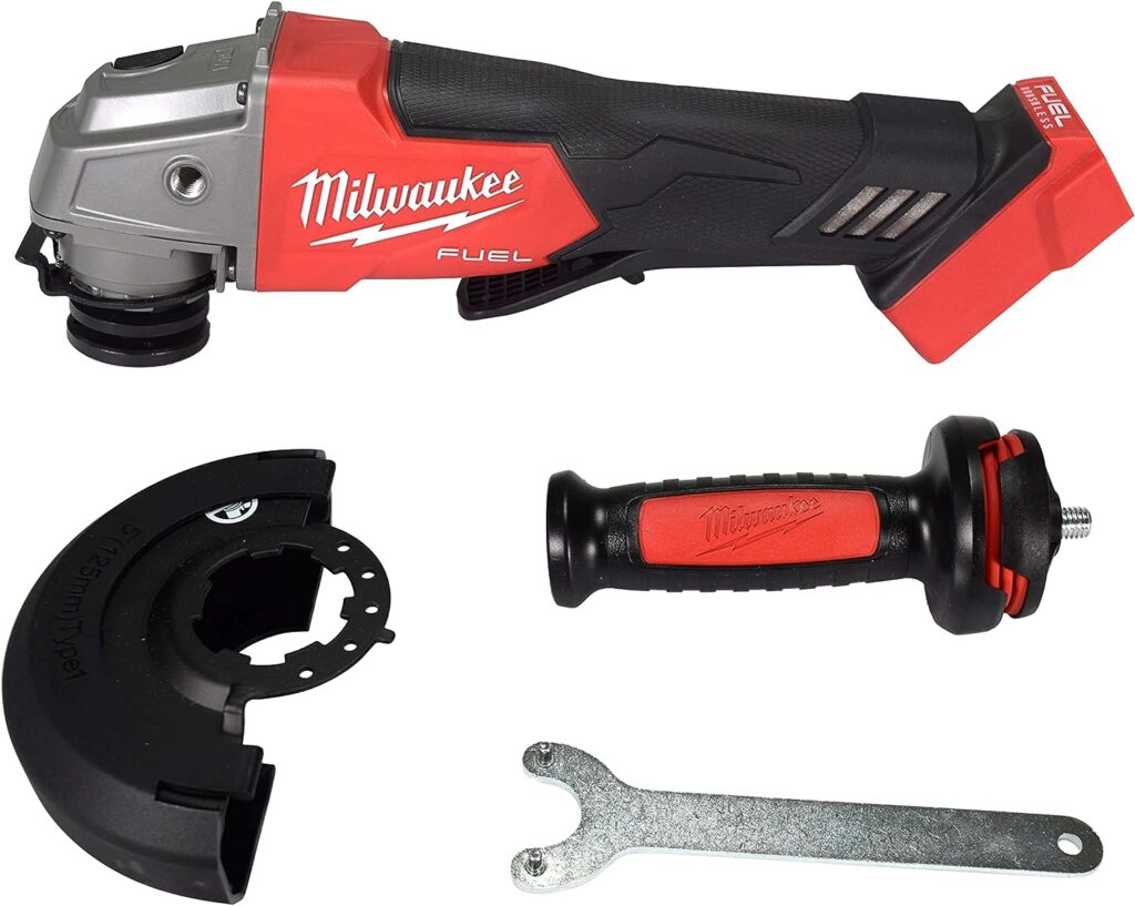 Milwaukee 2880-20 18V Cordless 4.5/5 Angle Grinder w/Paddle Switch (Tool Only), (2880-20-NBX)