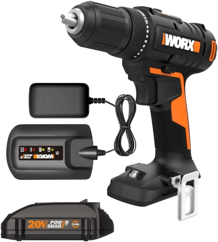 Worx WX108L 20V 1/2 Cordless Drill Driver Power Share - (Batteries  Charger Included)